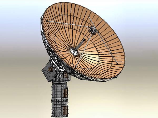  Поворотная спутниковая антенна RxTx, диаметр 9.0м, Ka-диапазон 